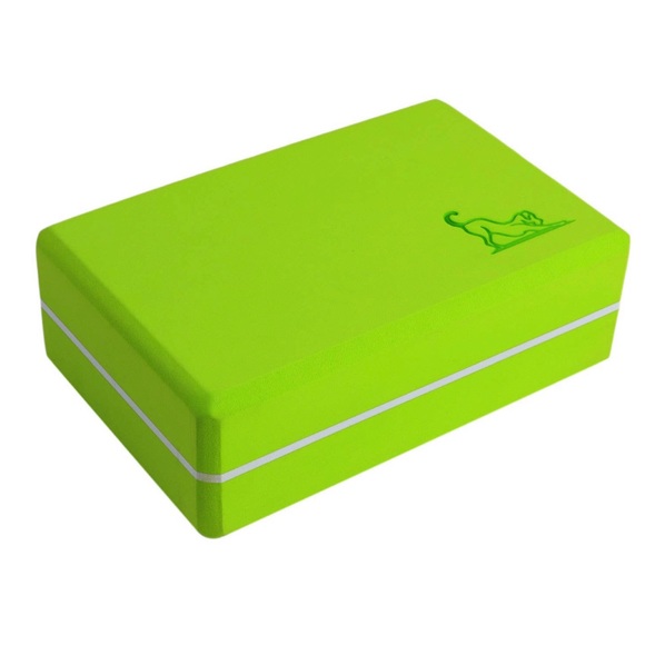 Neon Green | Yoga Block | Balance and Flexibility | Ecofriendly - Picture 2 of 3